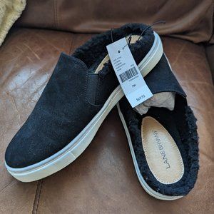 Never worn black mules